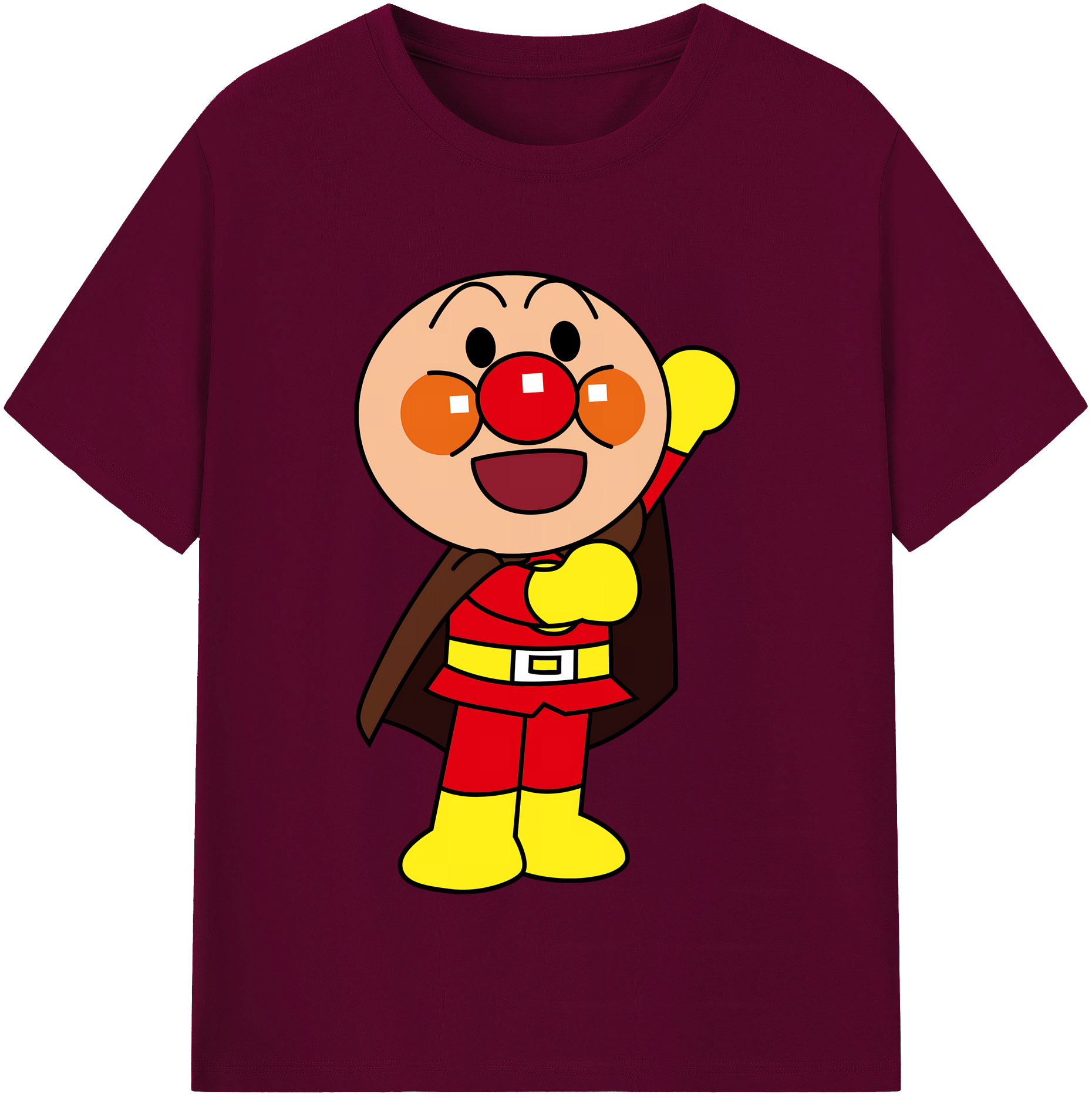 （画像用） アンパンマン Anpanman レディースカジュアルプリントTシャツ（綿100％）